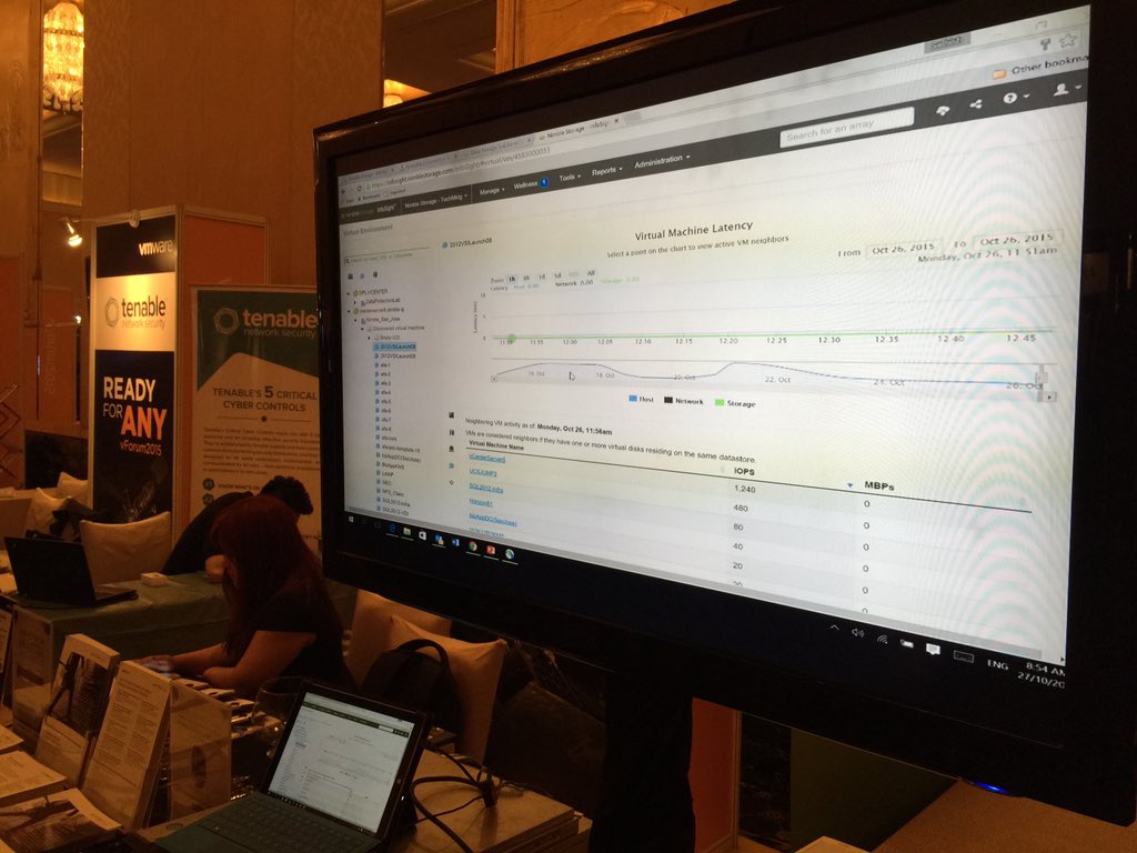 sathishece's tweet photo. #vForumID VMware Analytics at #NimbleStorage booth. Join us #Adaptiveflash https://t.co/Ty5urVPFi6