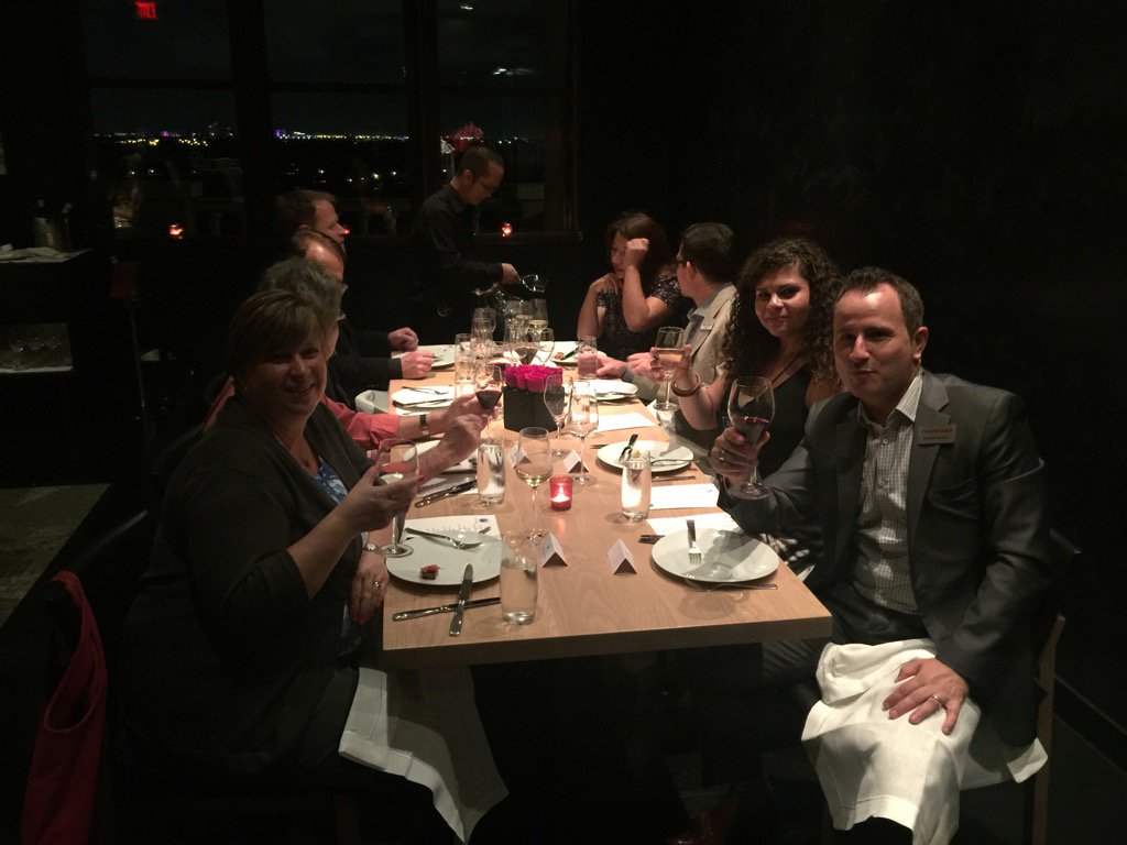 Exluppo's tweet photo. Great evening at Capa restaurant #4SeasonsOrlando thanks to @ttc_canada #Ensemble2015 https://t.co/VenI2jZJ4I