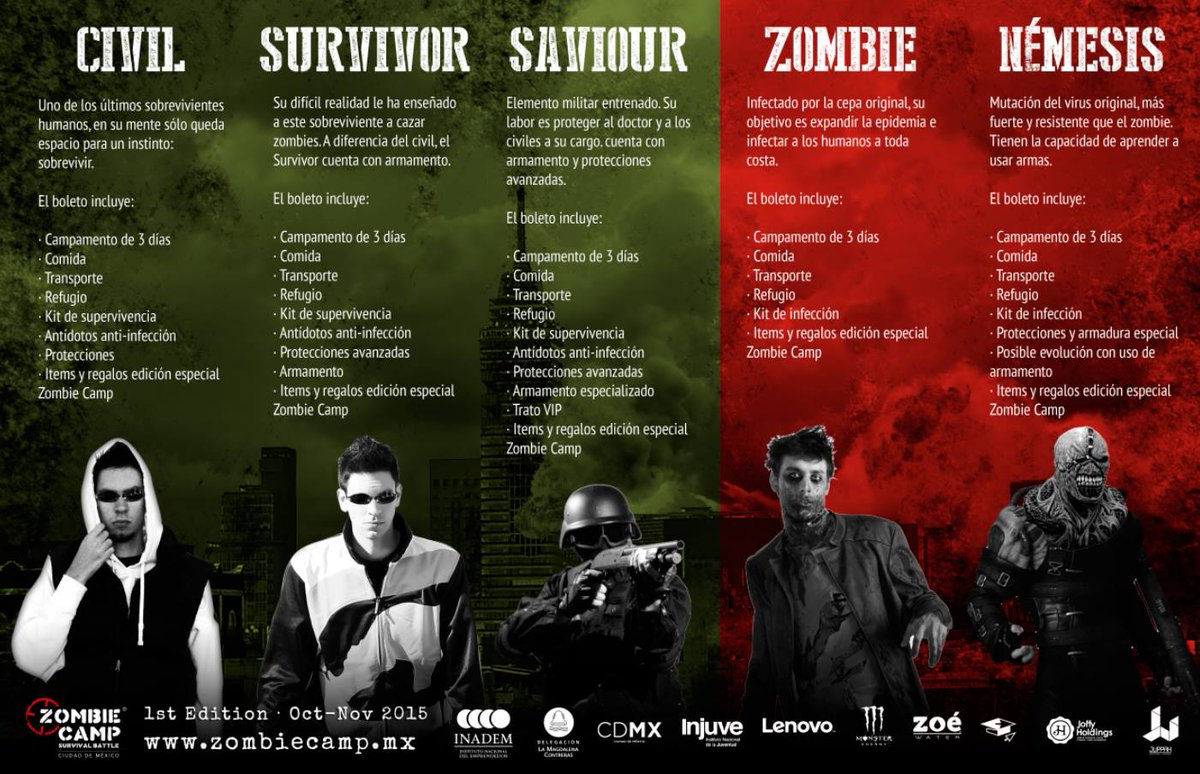 MixupTeam's tweet photo. El apocalipsis #Zombie llega a la Ciudad de México en un gran campamento @ZombieCampMX > https://t.co/IFjSn6fxO4 < https://t.co/RQ03AaROjy