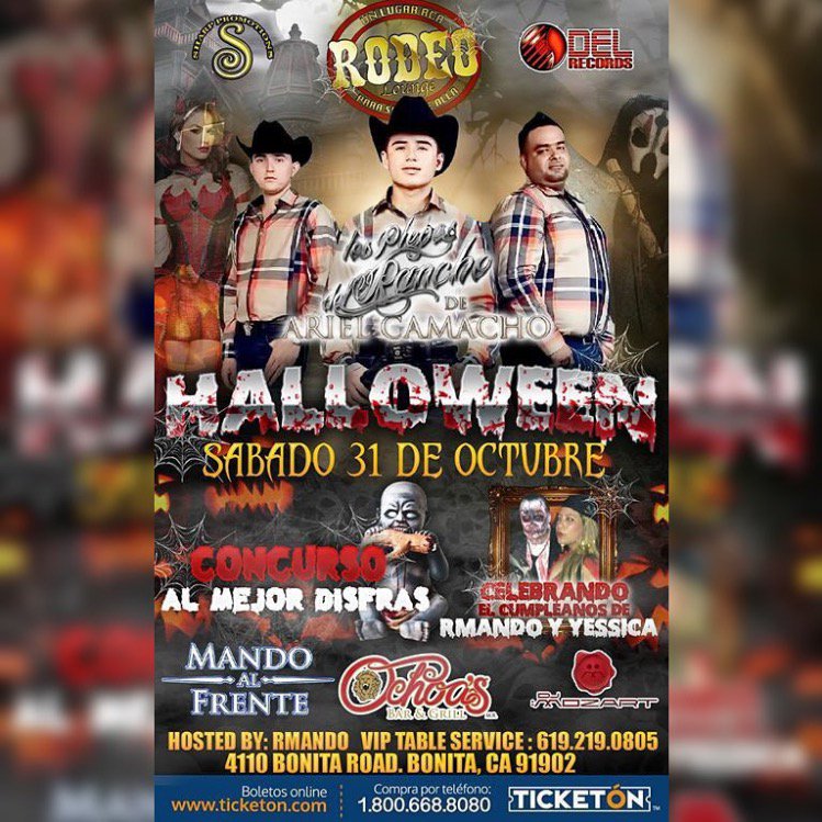 ReinasDeArielC's tweet photo. SABADO 31 DE OCTUBRE "RODEO LOUNGE" - BONITA, CA https://t.co/i4LaXOSwPS