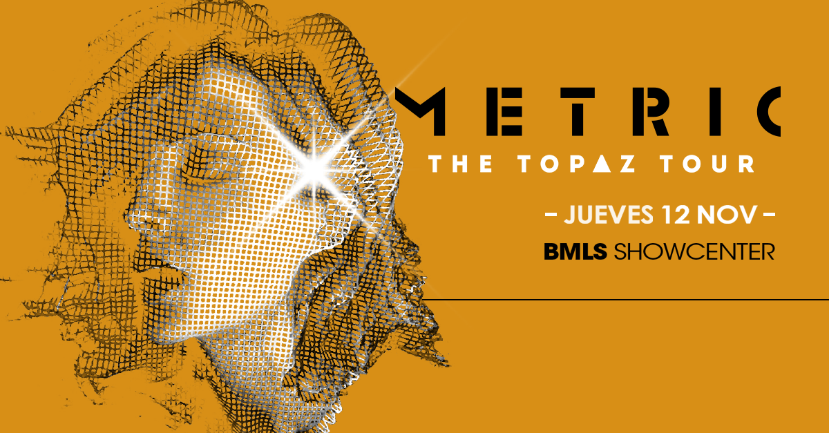 conciertosgdl's tweet photo. ¿Ya tienen su boleto para ver a @Metric este 12 de noviembre? Acá los precios e información: https://t.co/bux3sU3mZN https://t.co/oRRWiSXsc0