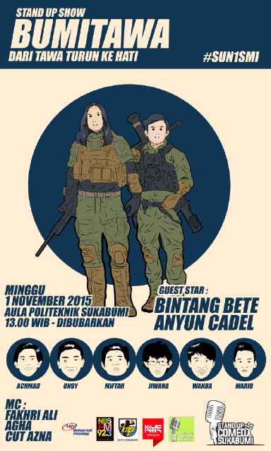 StandUpIndo_SMI's tweet photo. SUDAH hitungan beberapa hari lagi nih untuk #SUN1SMI #Bumitawa https://t.co/iRoLa07qwN