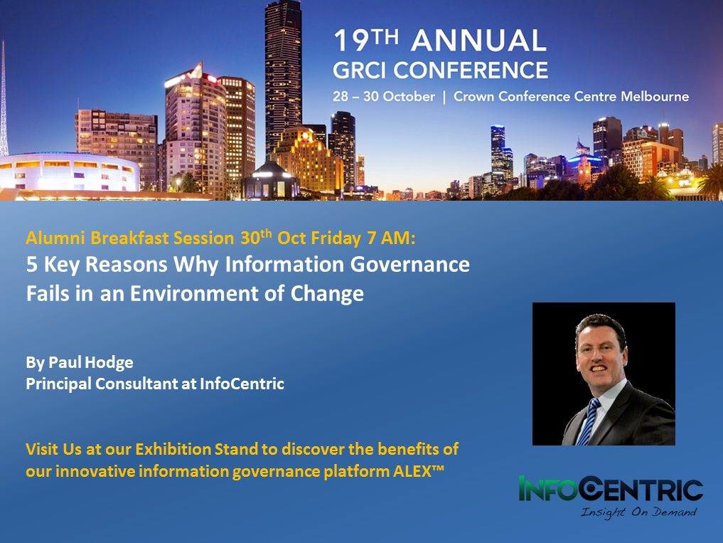 InfoCentric_'s tweet photo. InfoCentric team is ready for #GRC2015 @GRCInstitute. We are looking forward to seeing you All in #Melbourne https://t.co/m4A7u7Uvm3