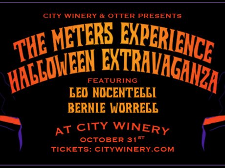 Limited tix available for The Meters Experience this Sat, Halloween! Don't miss out! <a href="/leonocentelli/">Leo Nocentelli</a> <a href="/CityWineryCHI/">City Winery Chicago</a>
