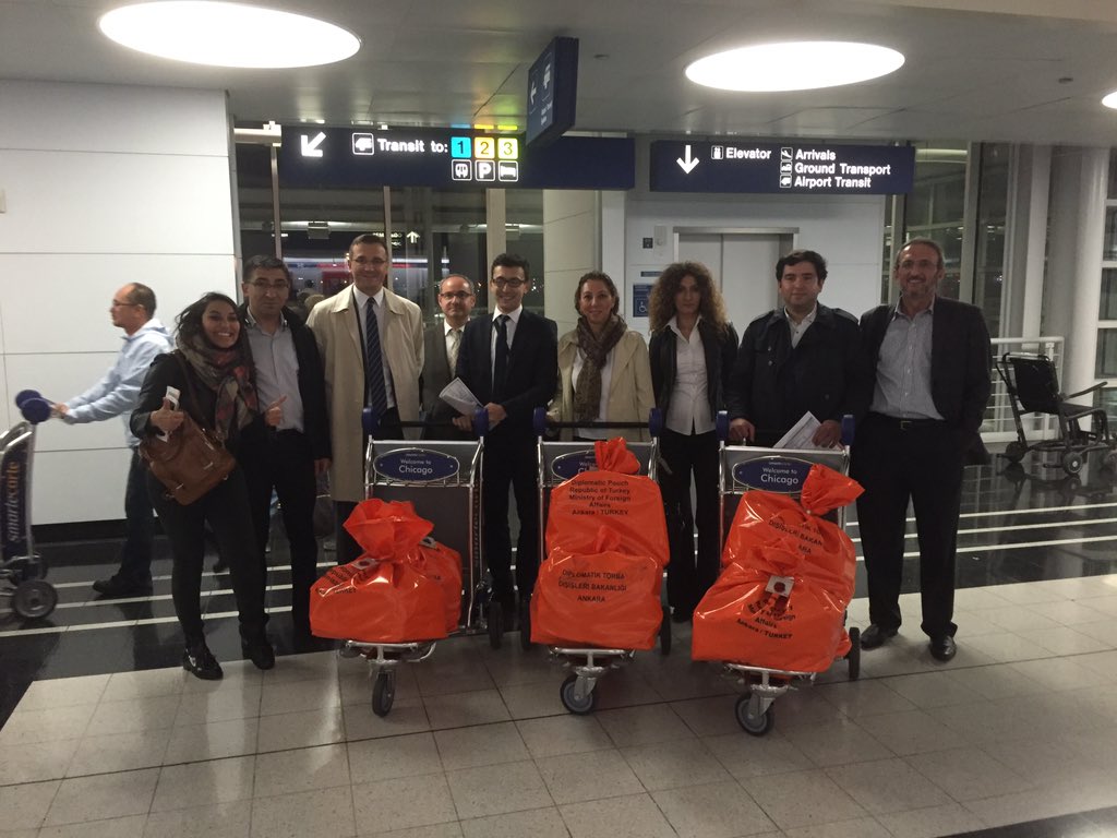 Şikago oyları Türkiye yolunda. Hayırlı yolculuklar.