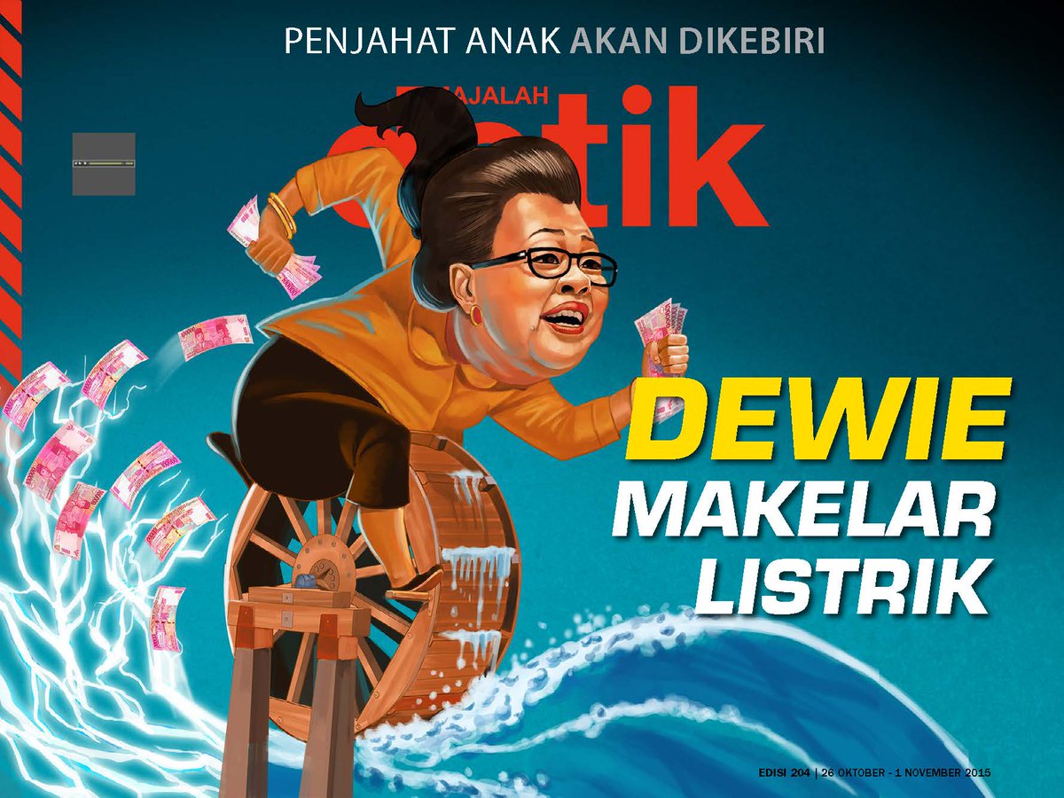 detikcom's tweet photo. Baca @majalah_detik edisi 204 "Dewie Makelar Listrik" di iphone atau android Anda https://t.co/jSy3Q3iOaZ https://t.co/a97AN39kbW