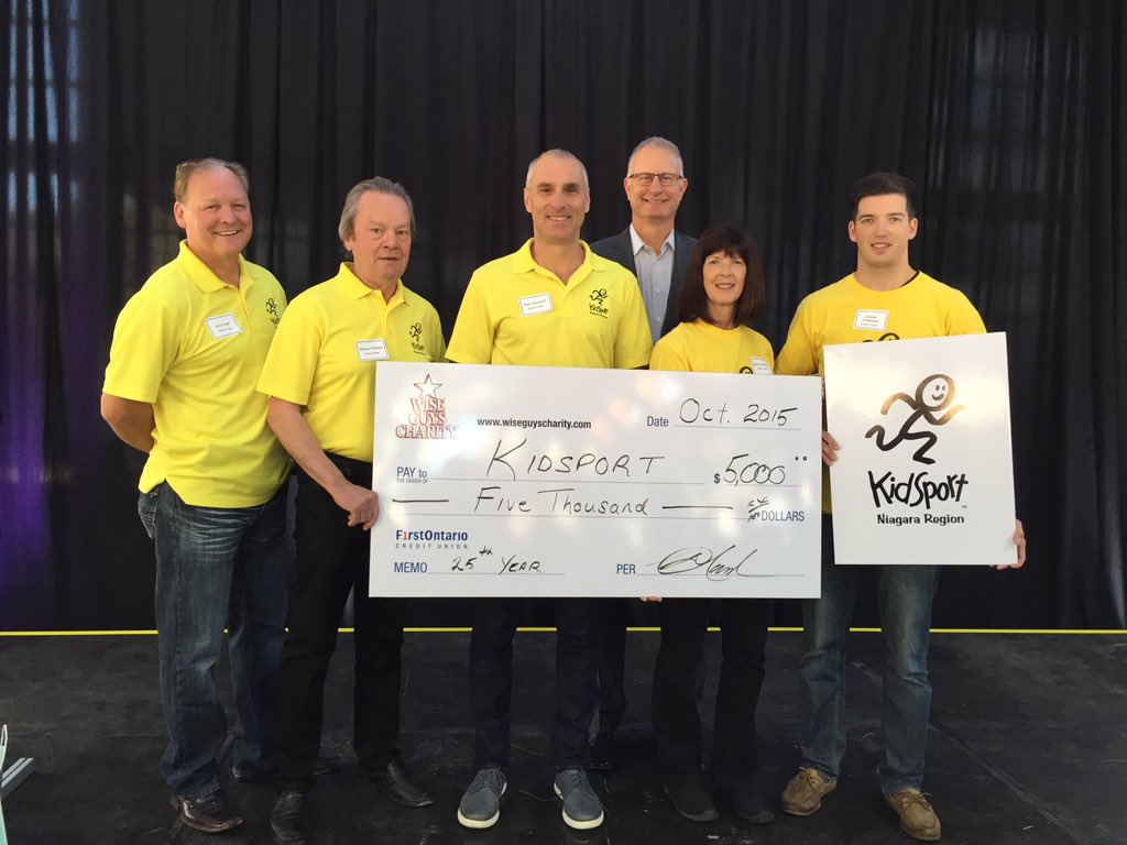 WiseGuysCmtee's tweet photo. Proud to support @KidSportNiagara. A great charity doing so much for the Niagara community #WiseGuys25 @WiseguysDoug https://t.co/mZtBnR4FN2