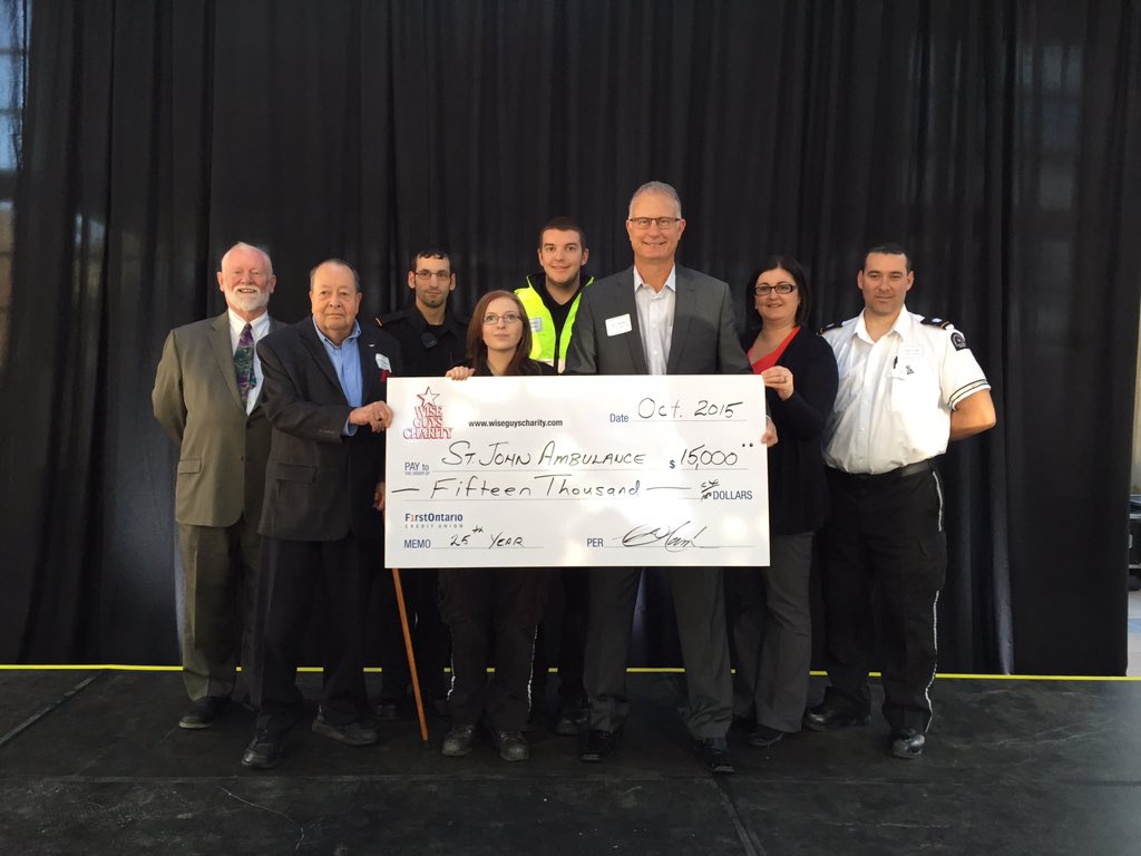 WiseGuysCmtee's tweet photo. Proud to support @stjohnambulance. A great organization protecting the Niagara community #WiseGuys25 @WiseguysDoug https://t.co/DOkE0thdDJ
