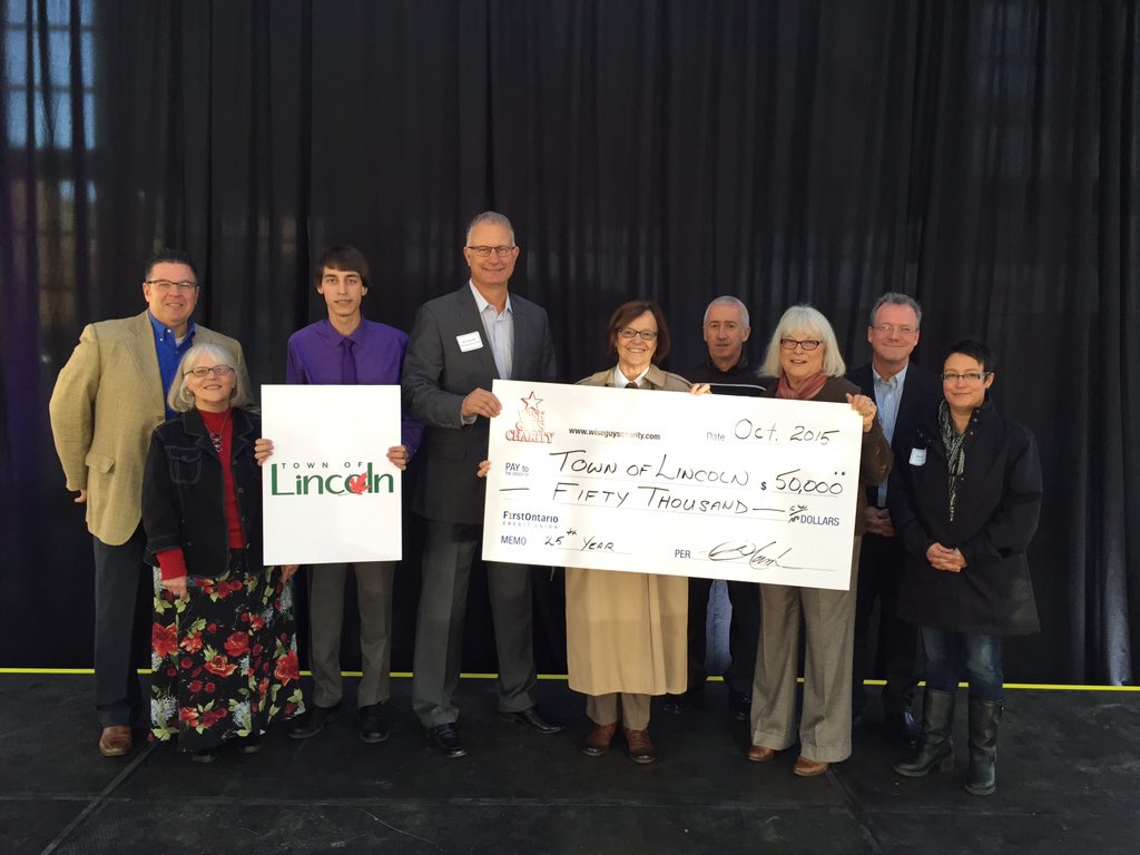 WiseGuysCmtee's tweet photo. Proud to support the Town of Lincoln and all that you do for the Niagara community #WiseGuys25 @WiseguysDoug https://t.co/vNVUzaR8GR