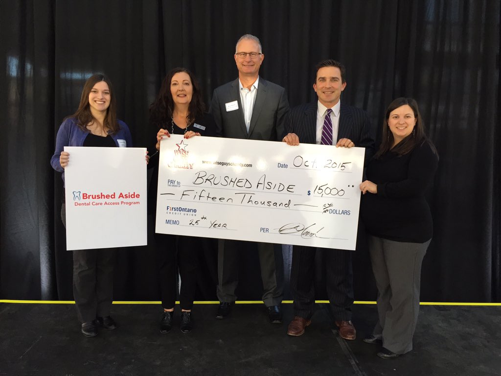 WiseGuysCmtee's tweet photo. Proud to support BrushedAsideDentalCare. A great charity helping the Niagara community #WiseGuys25 @WiseguysDoug https://t.co/5Y7tmtx9Xg