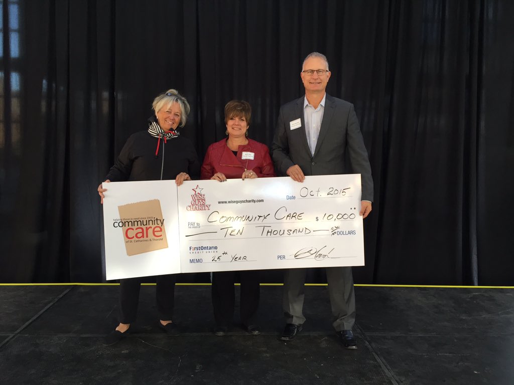 WiseGuysCmtee's tweet photo. Proud to support @communitycarest. A great charity doing so much for the Niagara community #WiseGuys25 @WiseguysDoug https://t.co/YEWXCTcgFq