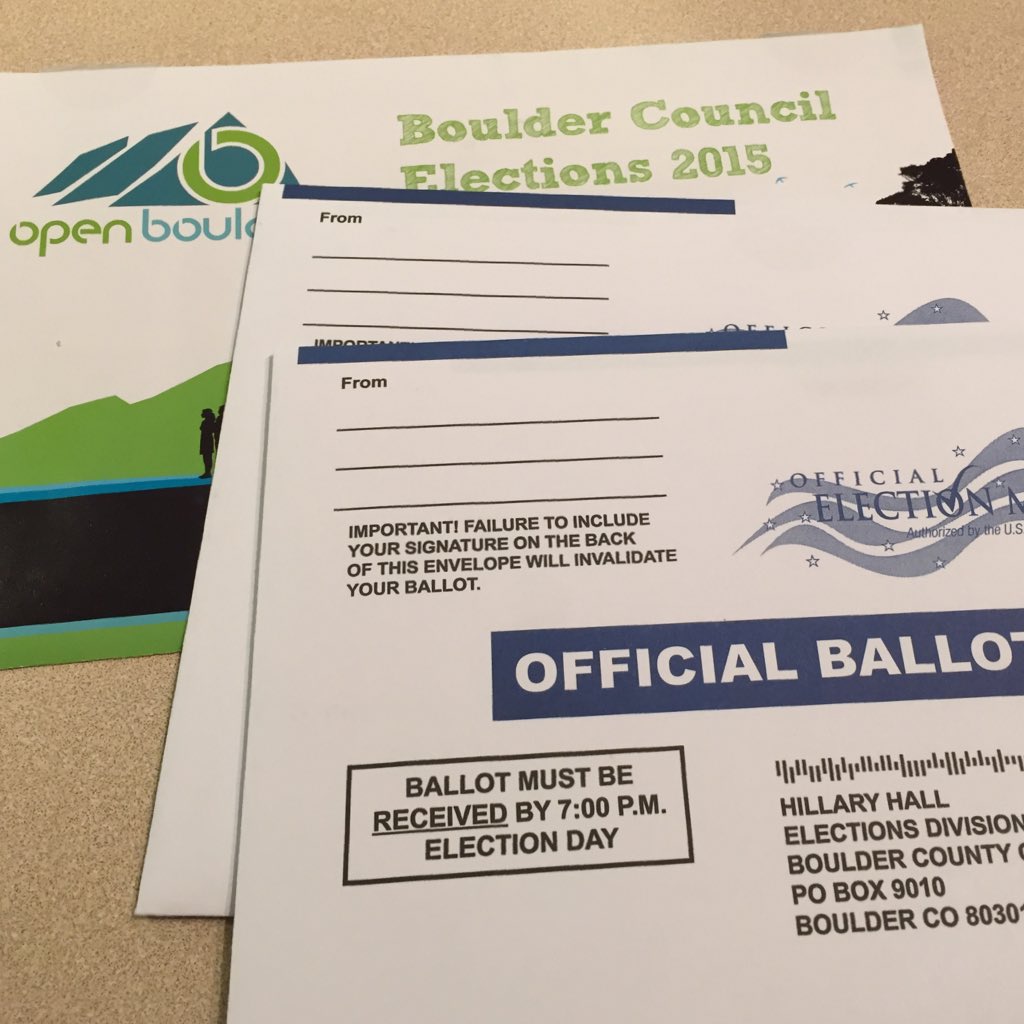 yoavlurie's tweet photo. We voted! #NoOn300and301 @openboulder #openboulder @bobyatesboulder @AaronBrockett12 @wjrigler @chaspinrad https://t.co/yDGRDEdjx5