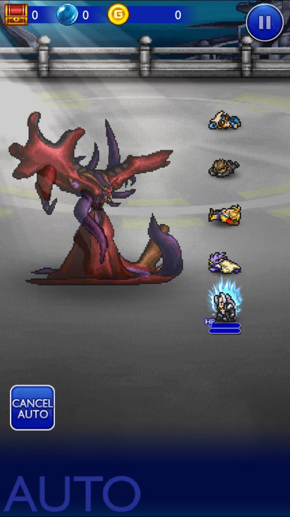 animeballer's tweet photo. Holy crap.  I managed to get Cloud's memory crystal II.  So lucky Jenova missed with that last attack. https://t.co/z2CrRMVGM5