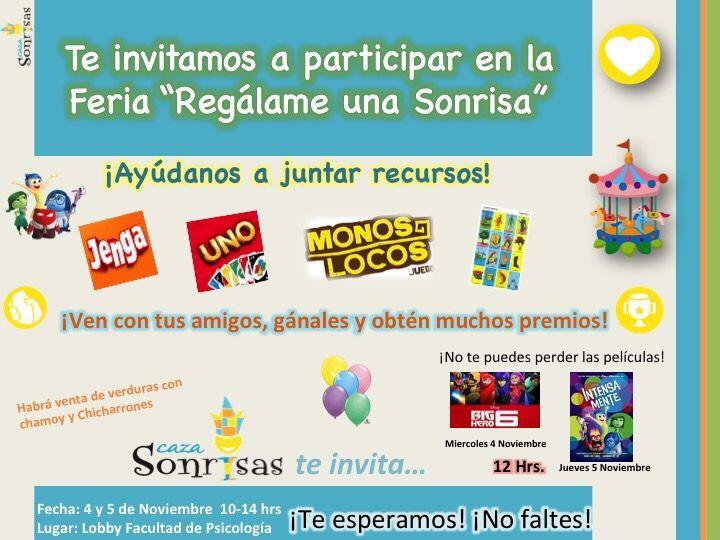 CE_Psic's tweet photo. Todo a beneficio de Caza Sonrisas ¡No falten! https://t.co/wf7PBoui1J