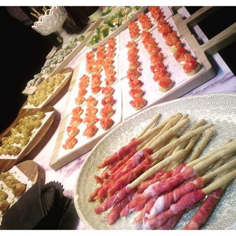 GustoAtTheGrand's tweet photo. A delectable array of canapes catered by us for the recent Remix Magazine Jimmy Choo function - delightfully chic! https://t.co/ow86Tcgoyt