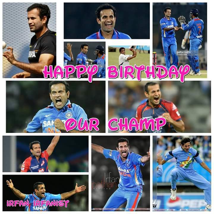 Happy birthday Irfan Pathan
Tum Jiyo Hajaro Saal or 
Saal Ke Din Ho 50 Hajar !
Miss u in Indian team 