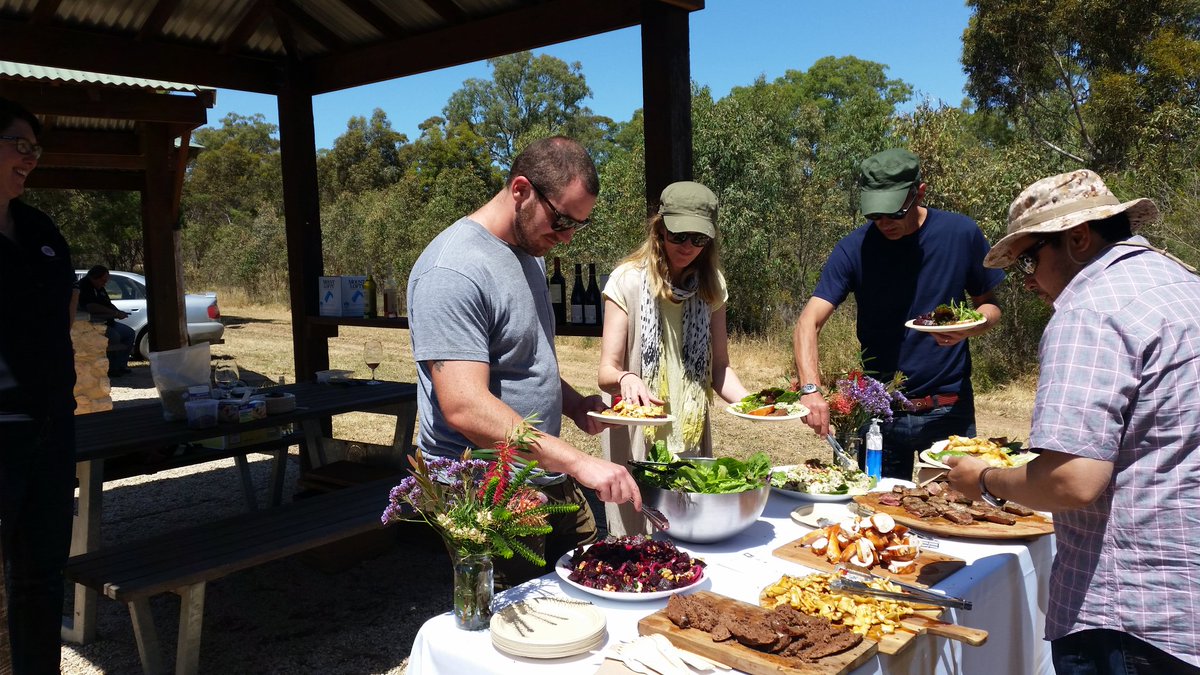 GemtreeWines's tweet photo. Aussie BBQ matched with McLaren Vale vino... perfection #JBT15 @gemtreewines @bosworthwines #restaurantaustralia https://t.co/wteAsSrIXK