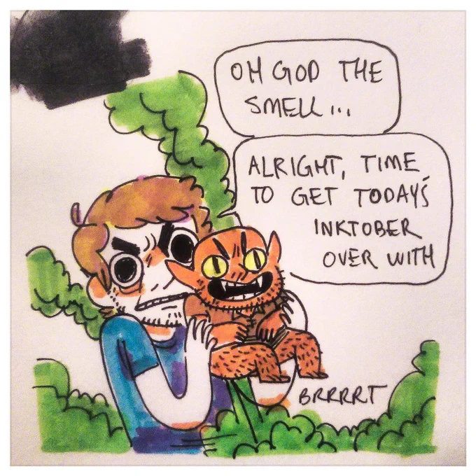 the creative process - #inktober day 26 