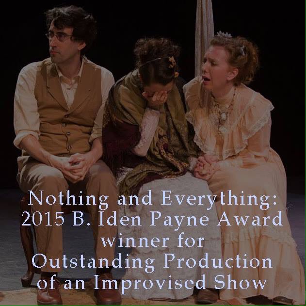 hideouttheatre's tweet photo. Nothing and Everything wins Outstanding Improv Production! #bipac #bipawards #improv #austinimprov #chekhov #theater https://t.co/2T25ZDmFru