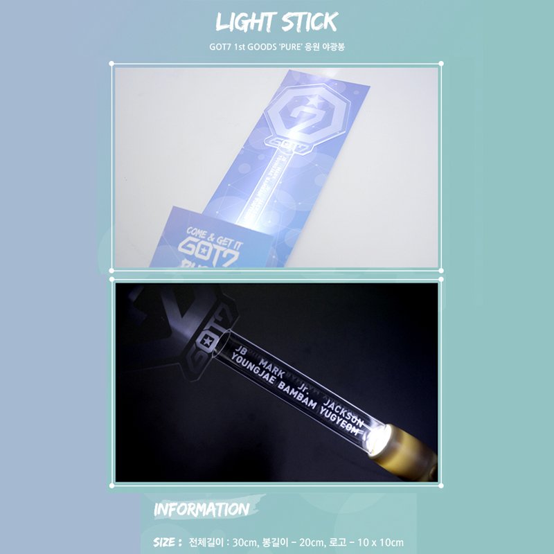 kpopnesiatravel's tweet photo. [OPEN PO] GOT7 Official Lightstick PURE Rp 215.000 (Approx arrive 16 Nov) Line id: @kpopnesiatravel (search with @) https://t.co/HOiari2pZf