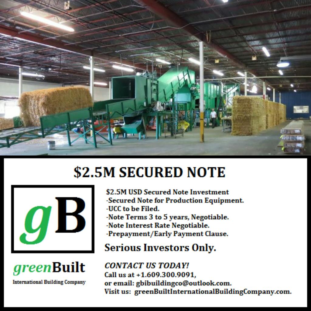 gbibuildingco's tweet photo. Seeking $2.5m 2-3yr #SecuredNote #financing. Contact us #angel #investor #entrepreneur #angelinvestor #vc - RT. https://t.co/j32bw5d1sr