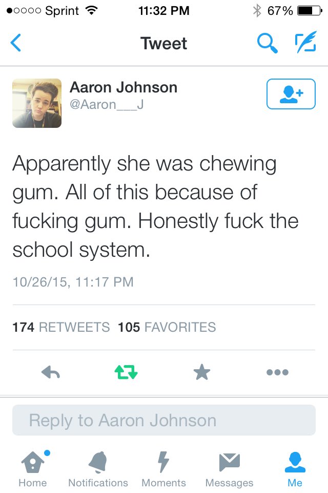 ReallyRemona's tweet image. This young man is a student/was in the classroom during the assault. #AssaultAtSpringValley #GUM