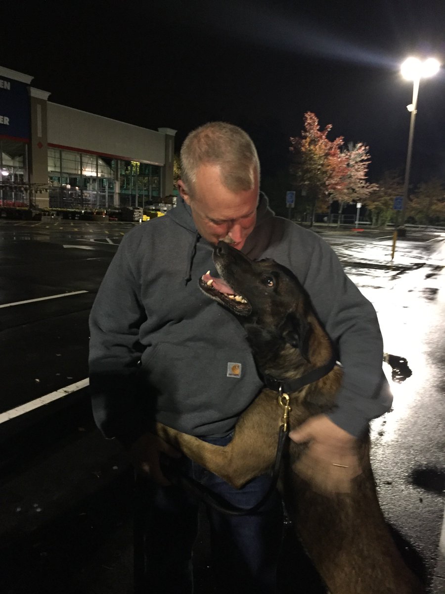 BringChipHome's tweet photo. We would not stop until we could #BringChipHome.  Chip was reunited with Gil and his family tonight. https://t.co/4fSM2u4NzP