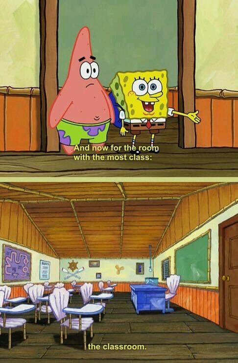 BetaBliska's tweet photo. SpongeBob shares his wisdom. #classroom https://t.co/cNHCOxn5zW