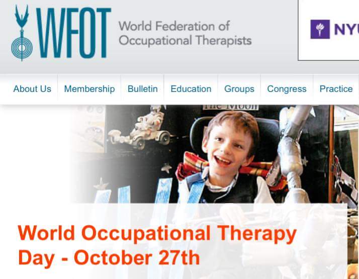 27 de Octubre Día Mundial de la Terapia Ocupacional. #TerapiaOcupacionalEnEducacionYA  #worldoccupationaltherapyday