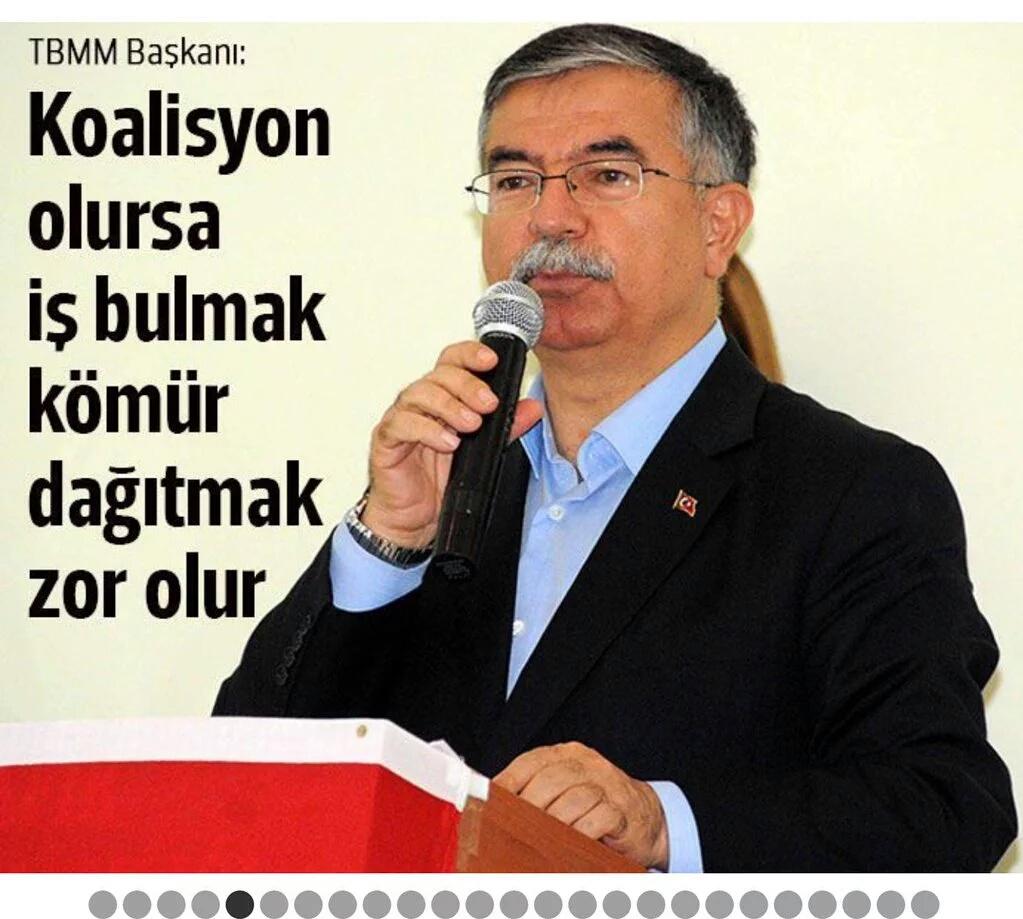 TBMM Başkanı Yılmaz:"Ülkeyi koalisyona muhtaç ederseniz,kömür dağıtmak zor olur"diyeli 1kaçsaatoldu
 #medyamadokunma