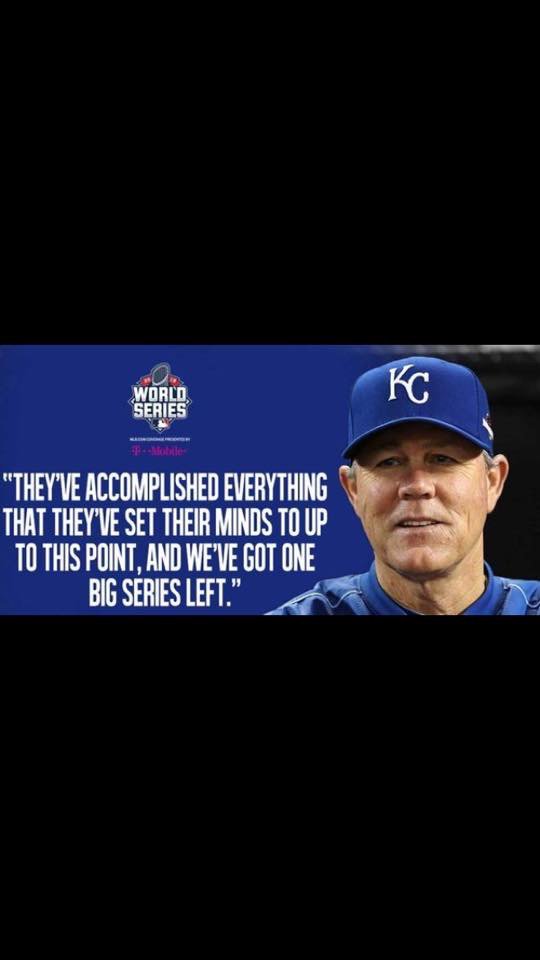 fraley_julie's tweet photo. @Royals Finish 'Em Kansas City Royalsss!! #TakeTheCrown #ALCS2015 #810Sports #WorldSeriesGame1 https://t.co/EfYti9dBFG