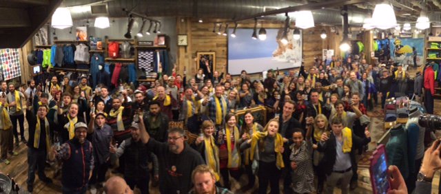 ProtectWinters's tweet photo. Thank you Chicago! @newbelgium + @benandjerrys + @patagonia + supporting #cleanpowerplan. Perfection. #pintsforpow https://t.co/e7DwmpY0au