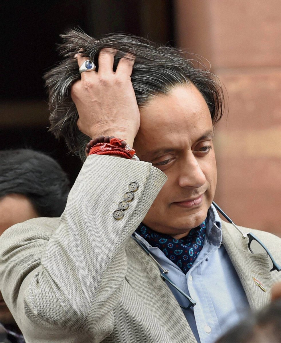 NitiCentral's tweet photo. #CongressRevolt - @ShashiTharoor can be potent Spokesman for rebellion against Sonia-Rahul https://t.co/xDggoxuD1d https://t.co/bxWEZWHmxh