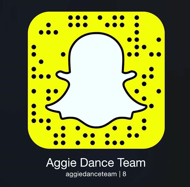 AggieDanceTeam's tweet photo. Aggie Dance Team is now on snapchat! Follow us to stay up to date with the team! https://t.co/OU2uJUoILY
