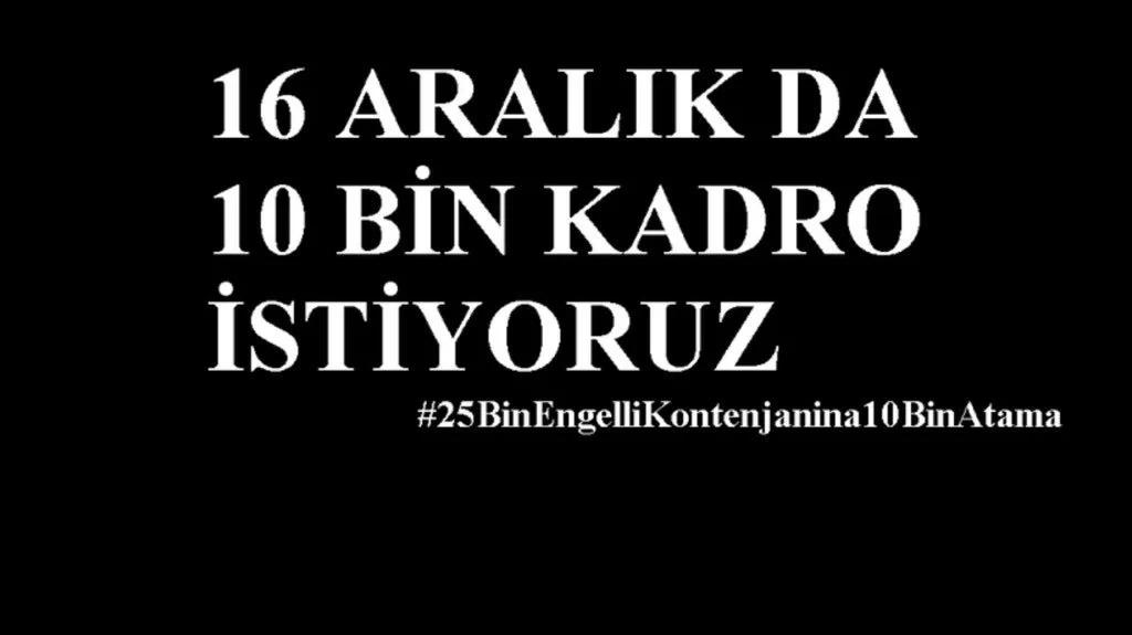 EngelliEngeli's tweet photo. @_cevdetyilmaz @trthaber #25BinEngelliKontenjanina10BinAtama ARALIKTA EKPSS ELEKTRİK TEKNİSYEN KADROSU AÇILSIN https://t.co/zNdwuT6Bjz
