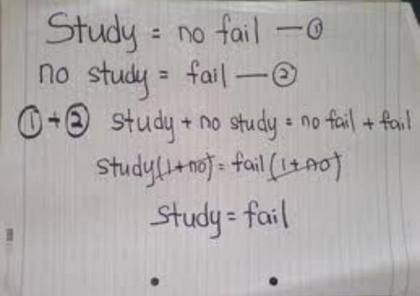 SpeakComedy's tweet photo. This algebra problem seems to make sense. https://t.co/kqR7O5A89v