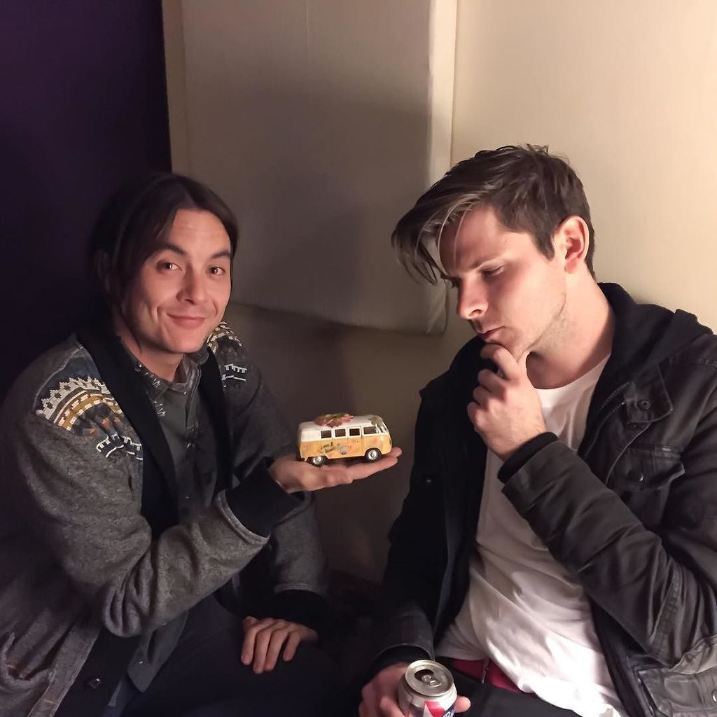 InnoPDX's tweet photo. Keishi and Kevin from @foxylemon at The Hallowed Halls. #foxylemon #pdxmusic #portland #pdx #sgcbus #supergroovycos… https://t.co/DIBj3yBSXA