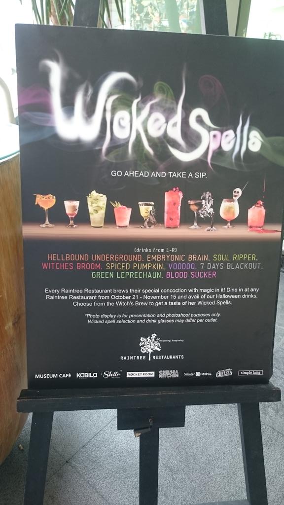 ayalamuseum's tweet photo. The @raintreemcafe is getting ready with their #WickedSpells! Present your #MidnightMuseum ticket to buy1take1! https://t.co/dcMA9S0BSp
