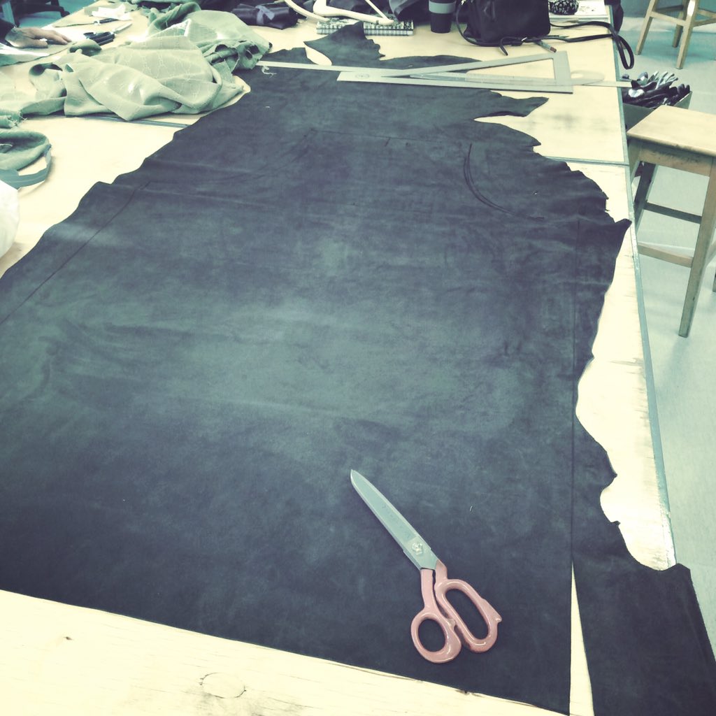 Making costumes out of Finnish cow leather. I love good quality leather! #costumedesign #costumedesigner #wasateater