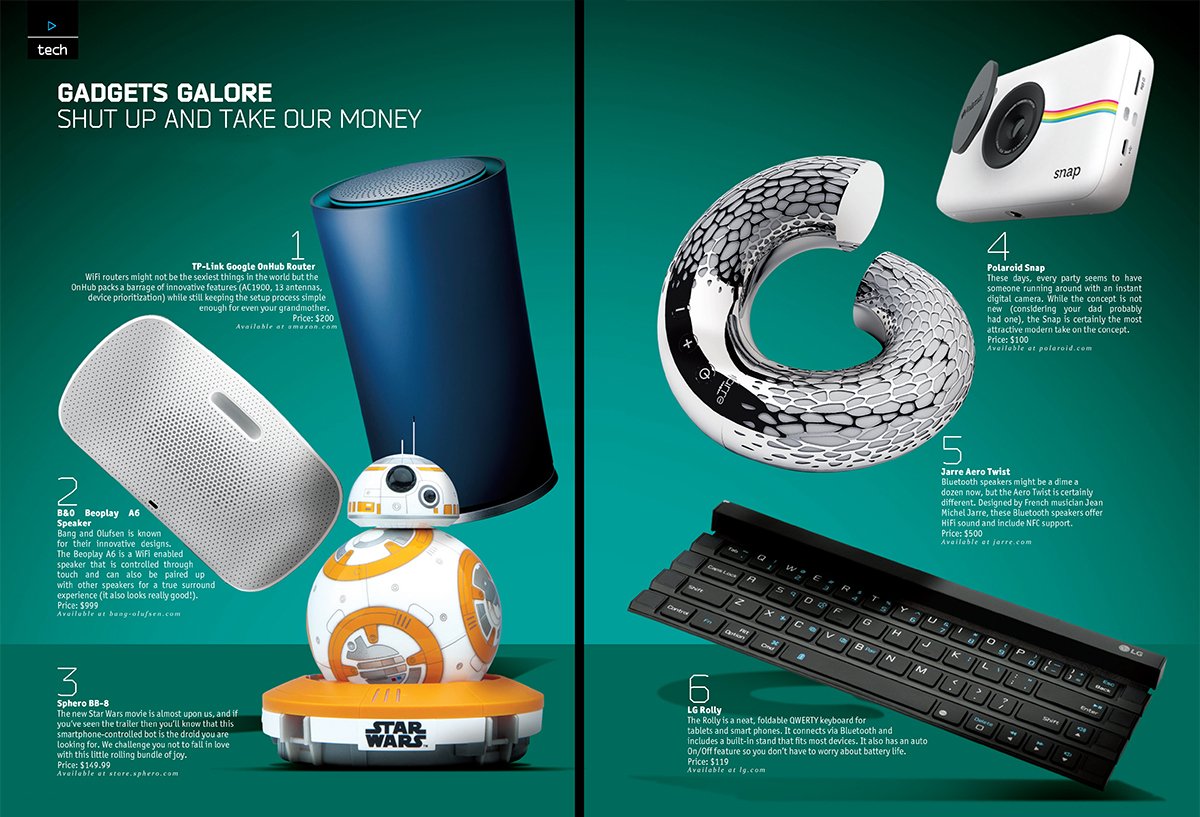 UMenJo's tweet photo. Whether it is for play or for work, this month’s gadget section will definitely keep your lifestyle upgraded. https://t.co/36vZTLZaMw