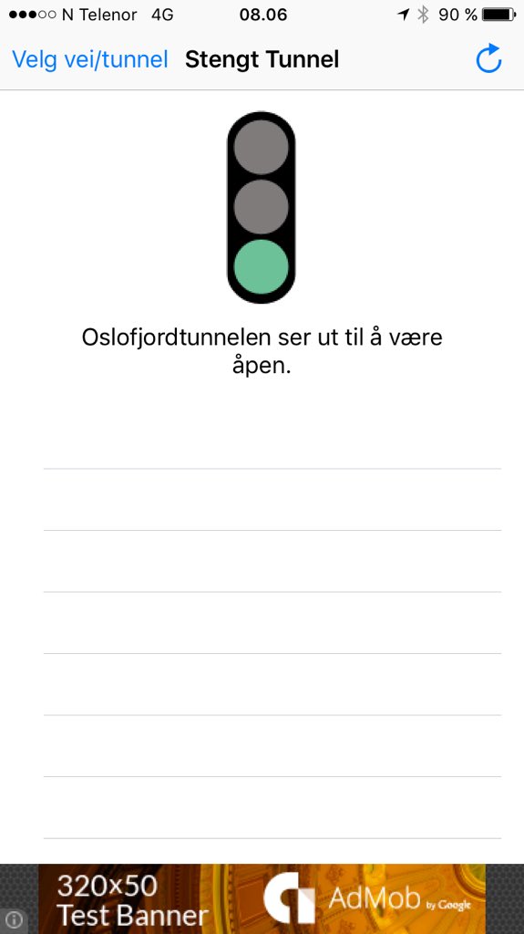 stengttunnel's tweet photo. Da har vi lansert ny iOS-app for https://t.co/bBra8bnFpJ Oslofjordtunnelen, Eidsvågtunnelen med fl. #stengttunnel https://t.co/35J4Ha6oRU