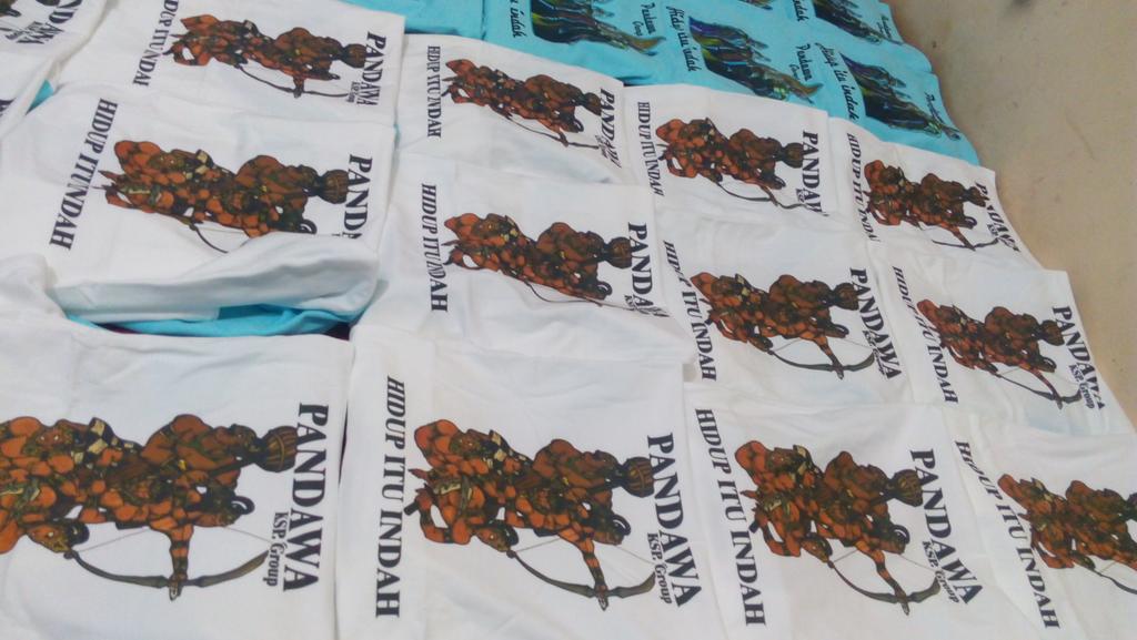 sablonsukasuka's tweet photo. Sablon DTG- Kaos Pandawa 180pcs https://t.co/EsRRFmFnrb