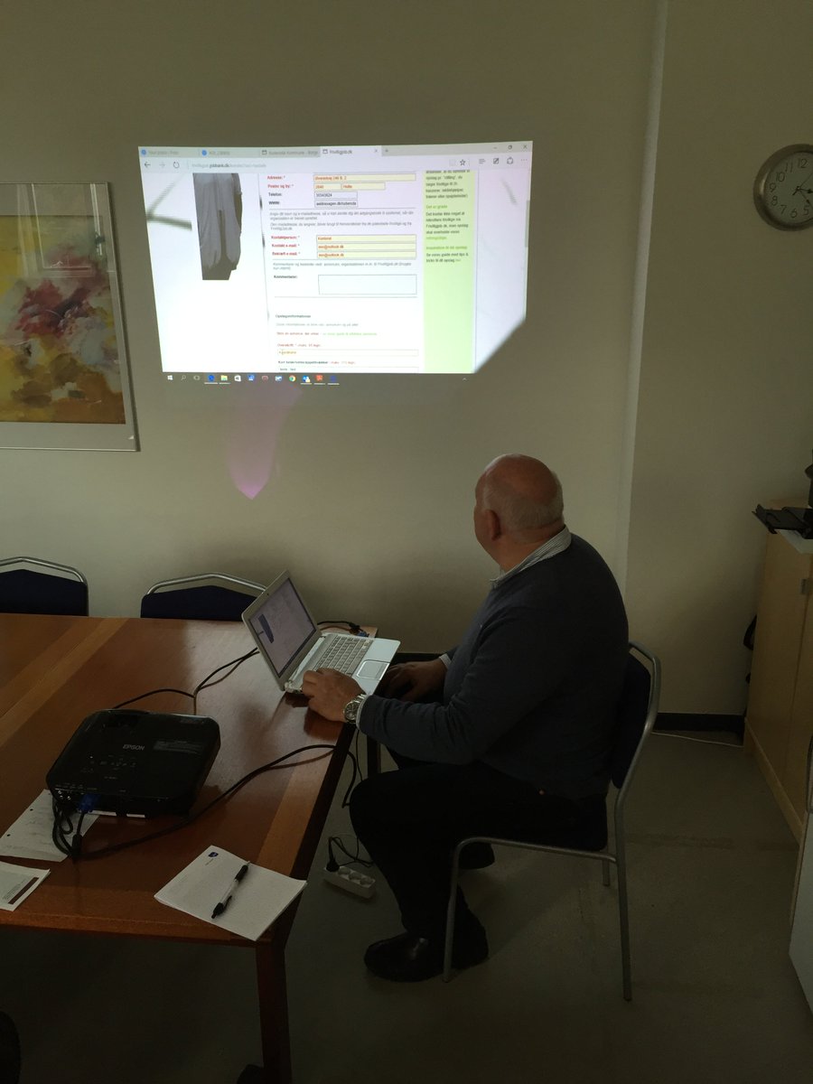 Workshop i går i Æ-S Rudersdal om brug af frivilligjob.dk #SkabForandring cc: <a href="/lars_linderholm/">Lars Linderholm</a> <a href="/aeldresagen/">Ældre Sagen</a>