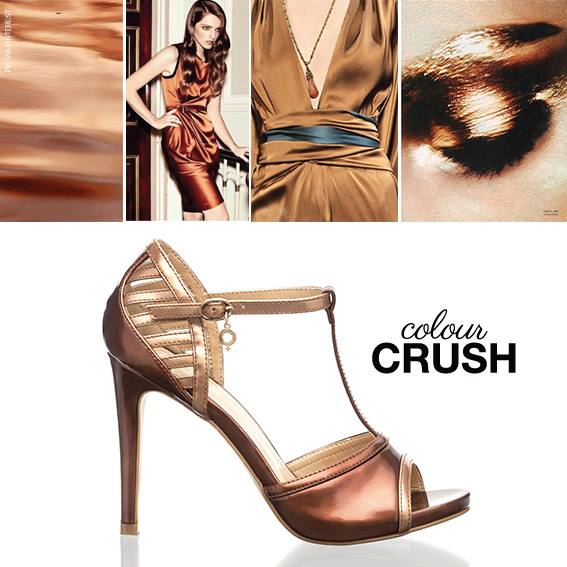 You're sure to be well heeled in this metallic beauty, perfect for a summer glow.