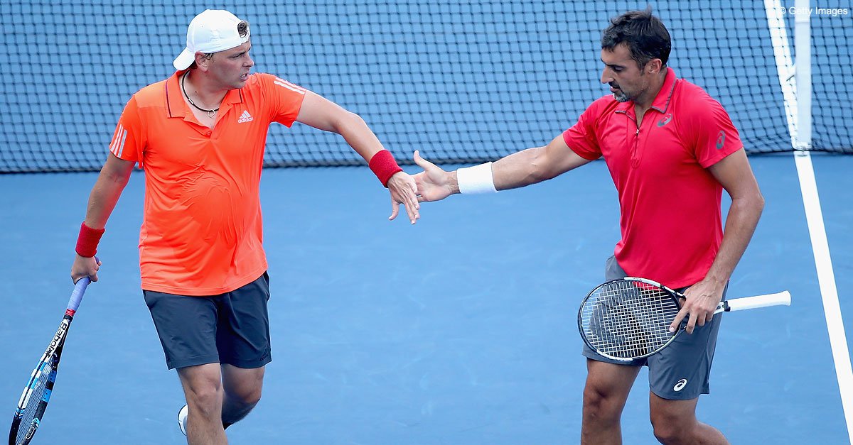 atptour's tweet photo. #Matkowski &amp; @nenadzim qualify for #FinalShowdown. 1 doubles spot left up for grabs. Read: https://t.co/y5NtkwNrXy https://t.co/42CM26ipZd