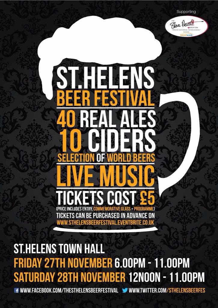 StHelensBeerFes's tweet photo. Wow! Over 400 followers! How apt that it was @GWrightsbrewing Master Brewer @garywrightuk to break the 400 barrier! https://t.co/hVsKzCyAh8