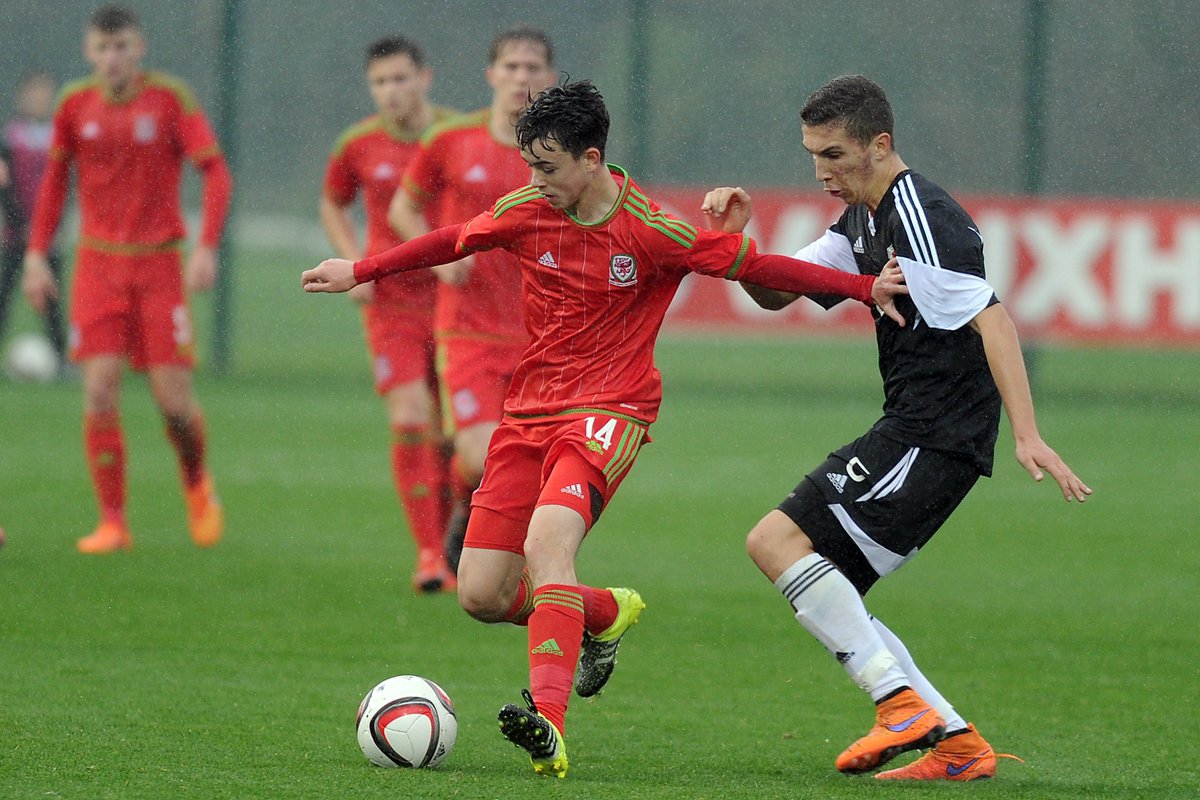 PHOTO: Action from the first half of Wales v Albania in UEFA U17 Qualifying Group 1. #WAL17ALB