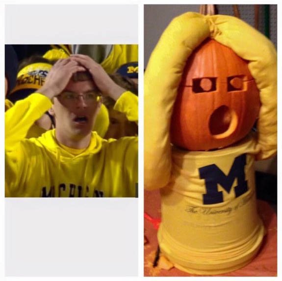11W's tweet photo. As far as carved pumpkins go, it's going to be hard to top this one from @poppyTburton. https://t.co/2fEKFnXm8A
