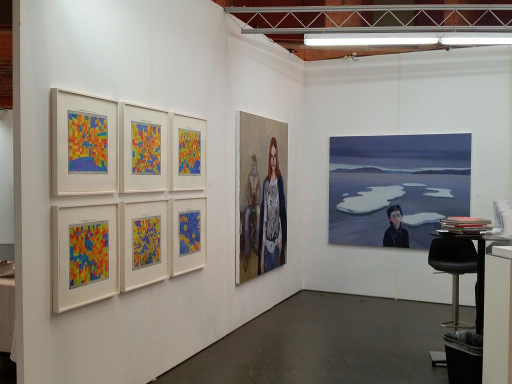 BirchCGallery's tweet photo. Janet Werner's North, Abby and Snow and Mitch Robertson's Star Values at Feature Art Fair this past weekend https://t.co/iyr0ngGh7I