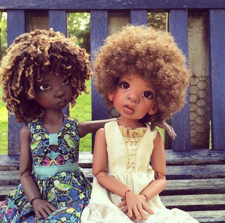 mhcollection_UK's tweet photo. Black Dolls. Natural Hair. 
Amazing.
By artist/creator Kaye Wiggs. 
#BlackHistoryMonth https://t.co/LwHMkwr7P3